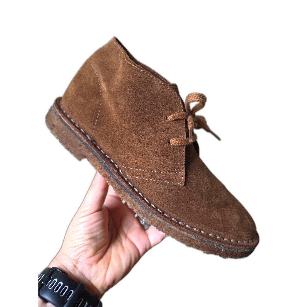 J.Crew 1990 MacAlister boots tobacco suede classic two-eyelet Mens US 6, UK 5